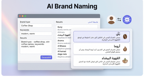 استخدام الذكاء الاصطناعي في إنشاء أسماء الشركات والعلامات التجارية