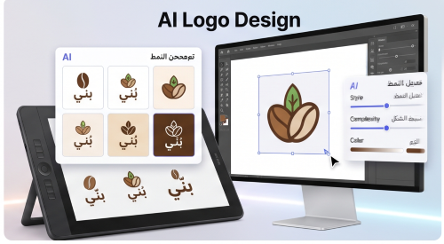 تصميم الشعارات الاحترافية باستخدام الذكاء الاصطناعي