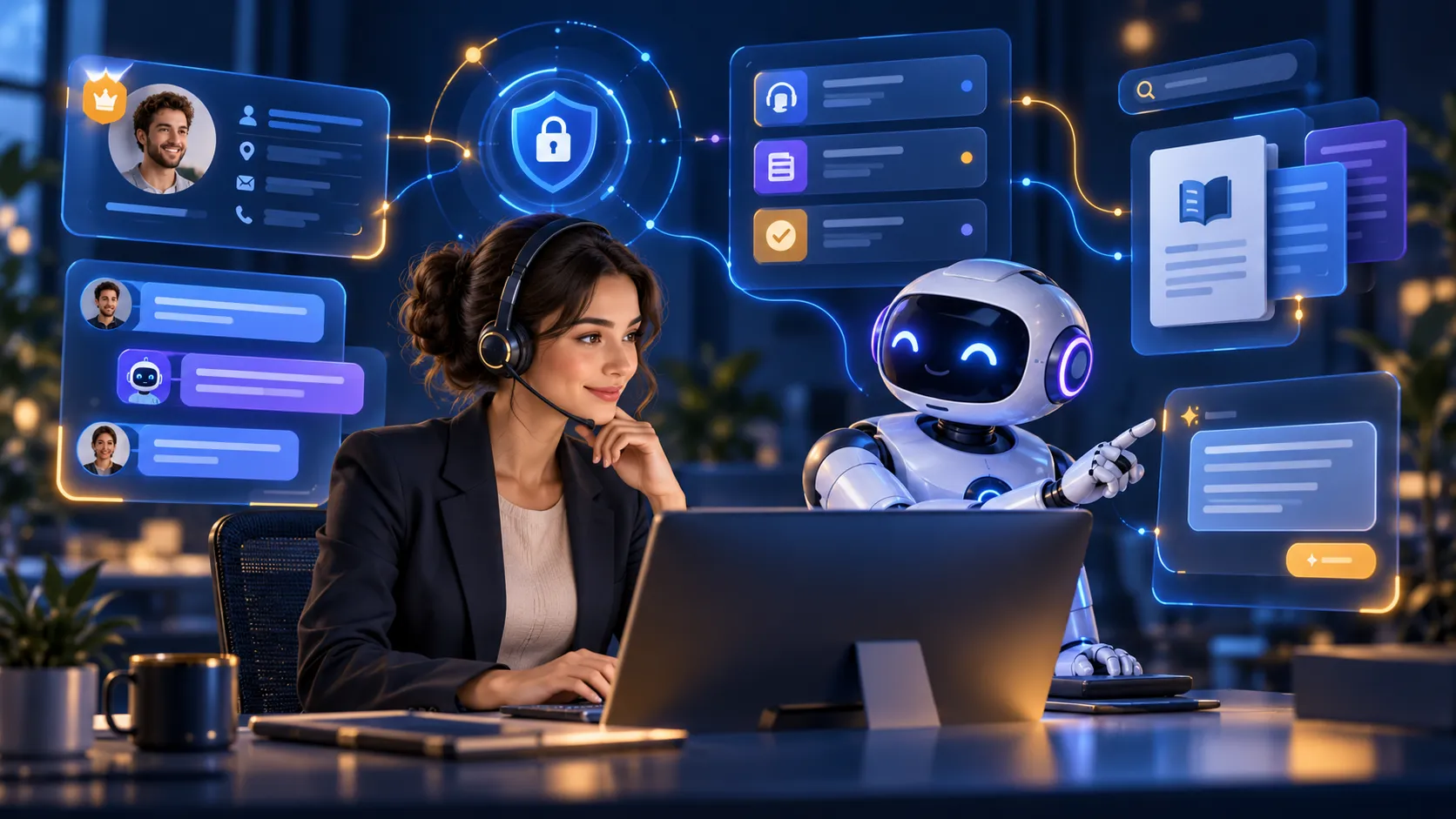استخدام الذكاء الاصطناعي في خدمة العملاء ودعم الموظفين