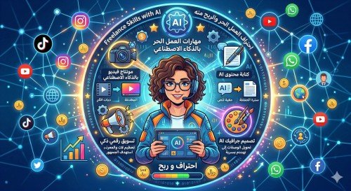 مهارات في العمل الحر (Freelance) يمكنك احترافها والربح منها باستخدام الذكاء الاصطناعي